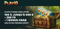 Découvrez le bonus de bienvenue de Playio Casino !