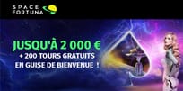 Profitez du bonus de bienvenue du casino Space Fortuna