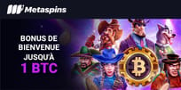 Profitez du bonus de bienvenue Crypto de MetaSpins Casino