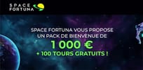 Profitez du bonus de bienvenue de Space Fortuna