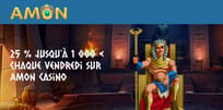 Profitez du Bonus du vendredi sur Amon Casino