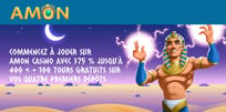 Profitez du quadruple bonus de bienvenue d’Amon Casino