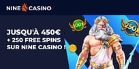 Profitez du bonus de bienvenue de Nine Casino