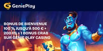 Le bonus de bienvenue Genie Play Casino