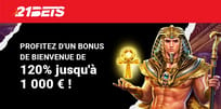 Le bonus de bienvenue 21bets.io Casino