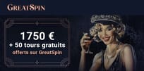 Le bonus de bienvenue Greatspin Casino