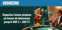 Le bonus de bienvenue de Vegasino Casino