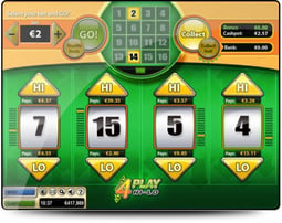 play 4 hi lo Gtech G2 casino