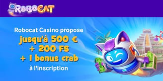 le bonus de bienvenue de robocat casino