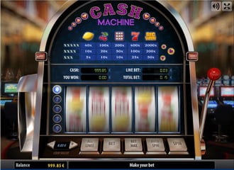 Jeux de machine a sous Cash Machine