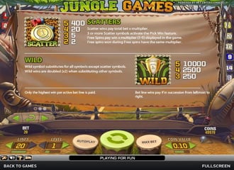 Machine a sous gratuite Jungle Games