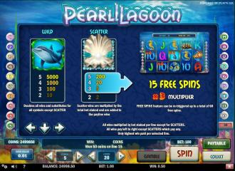 Jeux de machine a sous Pearl Lagoon