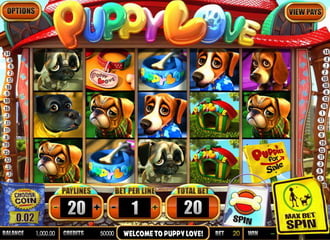 Casino machine a sous Puppy Love