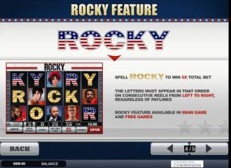 Machine a sous gratuite Rocky