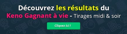 découvrez les résultats des tirages keno gagnant à vie