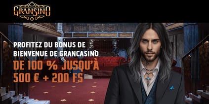 Bonus de bienvenue Gransino Casino