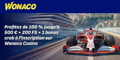 Bonus de bienvenue Wonaco Casino