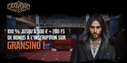 Bonus de bienvenue Gransino Casino